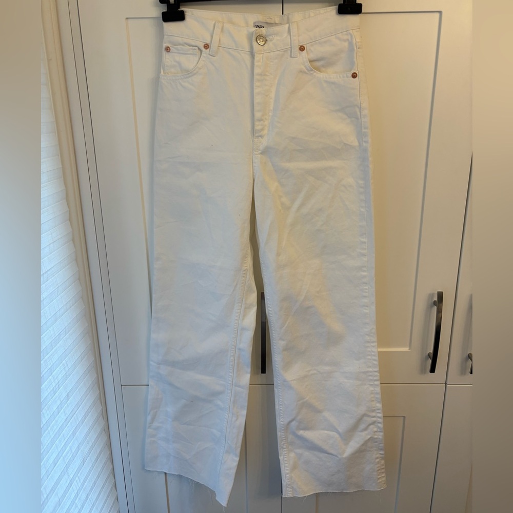 Zara White Jeans